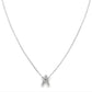 14K White gold necklace with diamond set initial "A". Item 22596 - ABC Jewelry Co. 