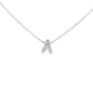 14K White gold necklace with diamond set initial "A". Item 22596 - ABC Jewelry Co. 