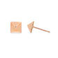 14K Rose gold pyramid studs. Item 22883 - ABC Jewelry Co