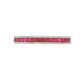 18K White gold eternity band set with princess cut rubies. Item 23024 - ABC Jewelry Co.