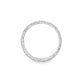 18K White gold eternity band set with princess cut rubies. Item 23024 - ABC Jewelry Co.