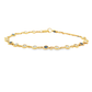 18K Yellow Gold - Diamond & Sapphire Bracelet - J38851