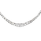 14K White Gold - Graduated Diamond Tennis Necklace - J36990