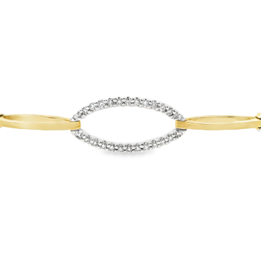 14K White & Yellow Gold - Fashion Bracelet - J32295