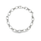 14K White gold thick link bracelet. Item 19690 - ABC Jewelry Co.
