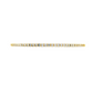 14K Yellow gold bangle bracelet set with round brilliant diamonds. Item J38576 - ABC Jewelry Co. 