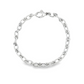 14K White gold classic link bracelet. Item 15919 - ABC Jewelry Co.