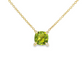 14K Yellow Gold - Peridot Necklace - J37503