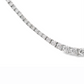 14K White Gold - Graduated Diamond Tennis Necklace - J36990