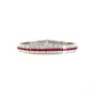 18 kt white gold Ruby & Diamond bracelet