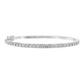 18K White Gold - Diamond Bangle - J38071
