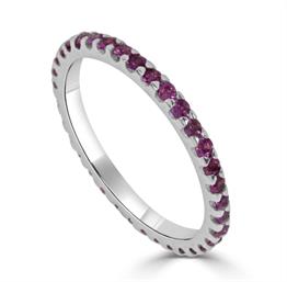 14KW Pink Sapphire Fashion Band