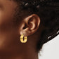 14K Yellow Gold Hoop Earrings - J37891