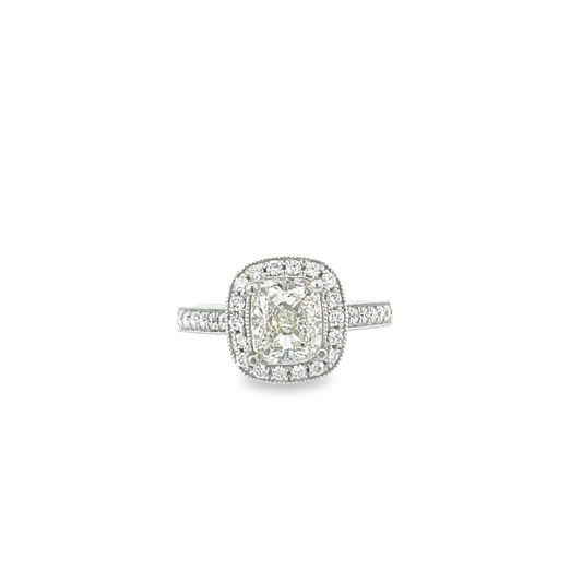 14KW Diamond Engagement Ring