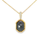 18K Yellow Gold - Black Diamond Pendant 1.60 carat - J31232