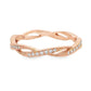 18K Rose Gold - Diamond Band - J32495
