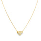14K Yellow gold necklace with diamond silhouette pendant. Item J32590 - ABC Jewelry Co.