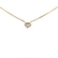 14KY Heart Diamond Necklace