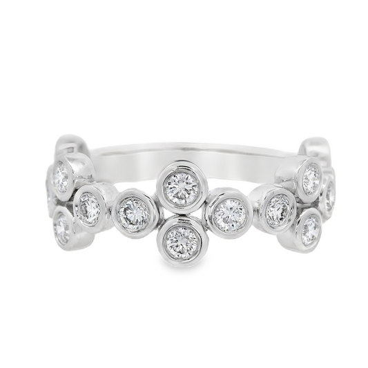 14K White Gold - Diamond Fashion Band - J34540