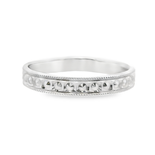 14K White Gold - Fashion Band - J34829