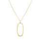 14K Yellow gold necklace and oval pendant with diamond set bail. Item J35007 - ABC Jewelry Co