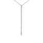 18K White gold necklace with vertical bar pendant set with diamonds, item J35009 - ABC Jewelry Co
