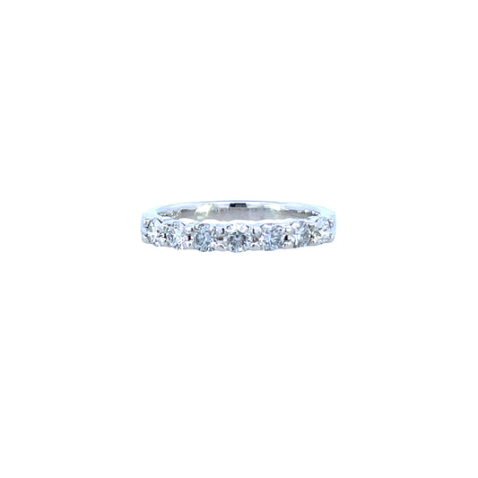 14k White Gold Diamond Band