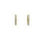 18 kt Yellow gold diamond Hoop Earrings
