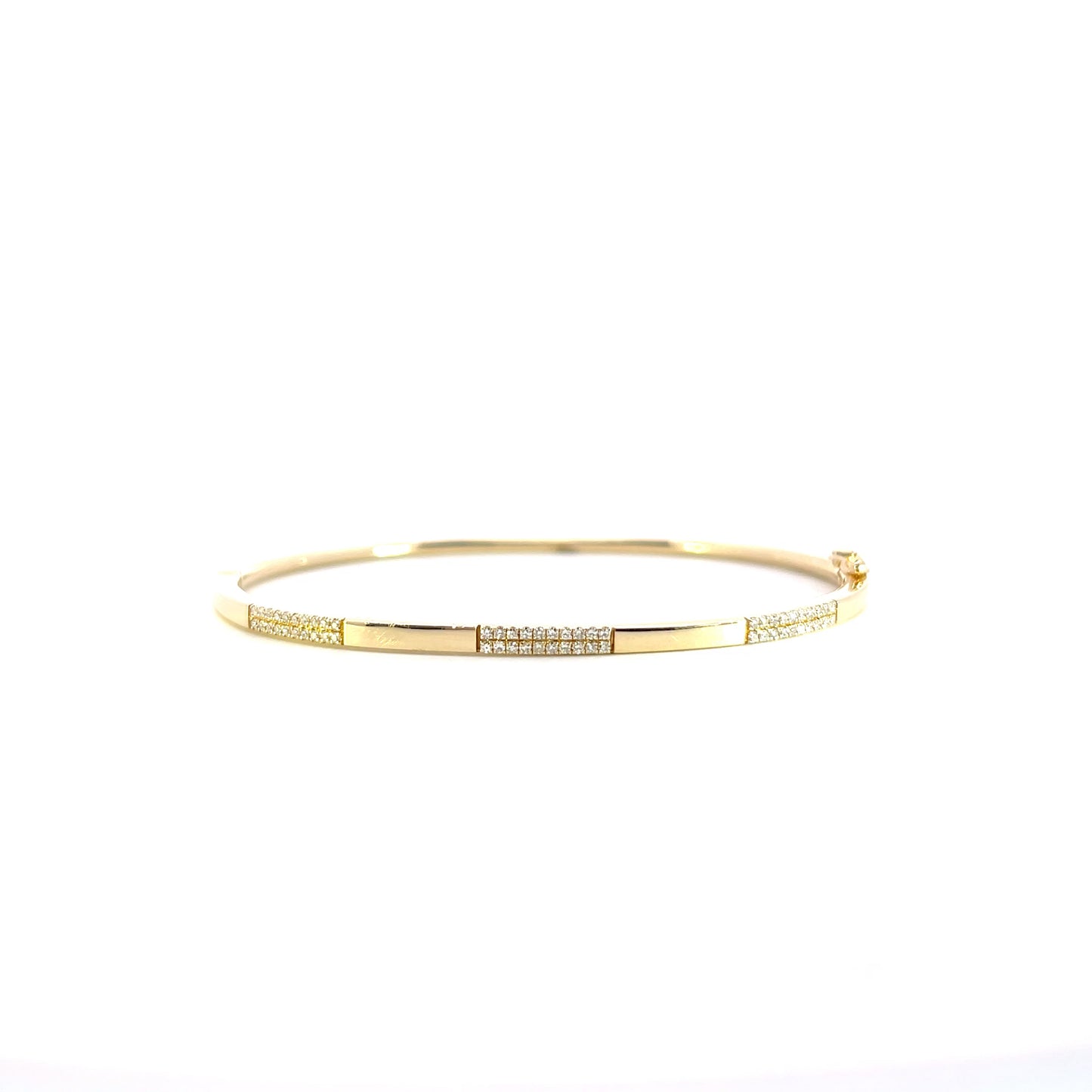 14 kt Yellow gold diamond bracelet