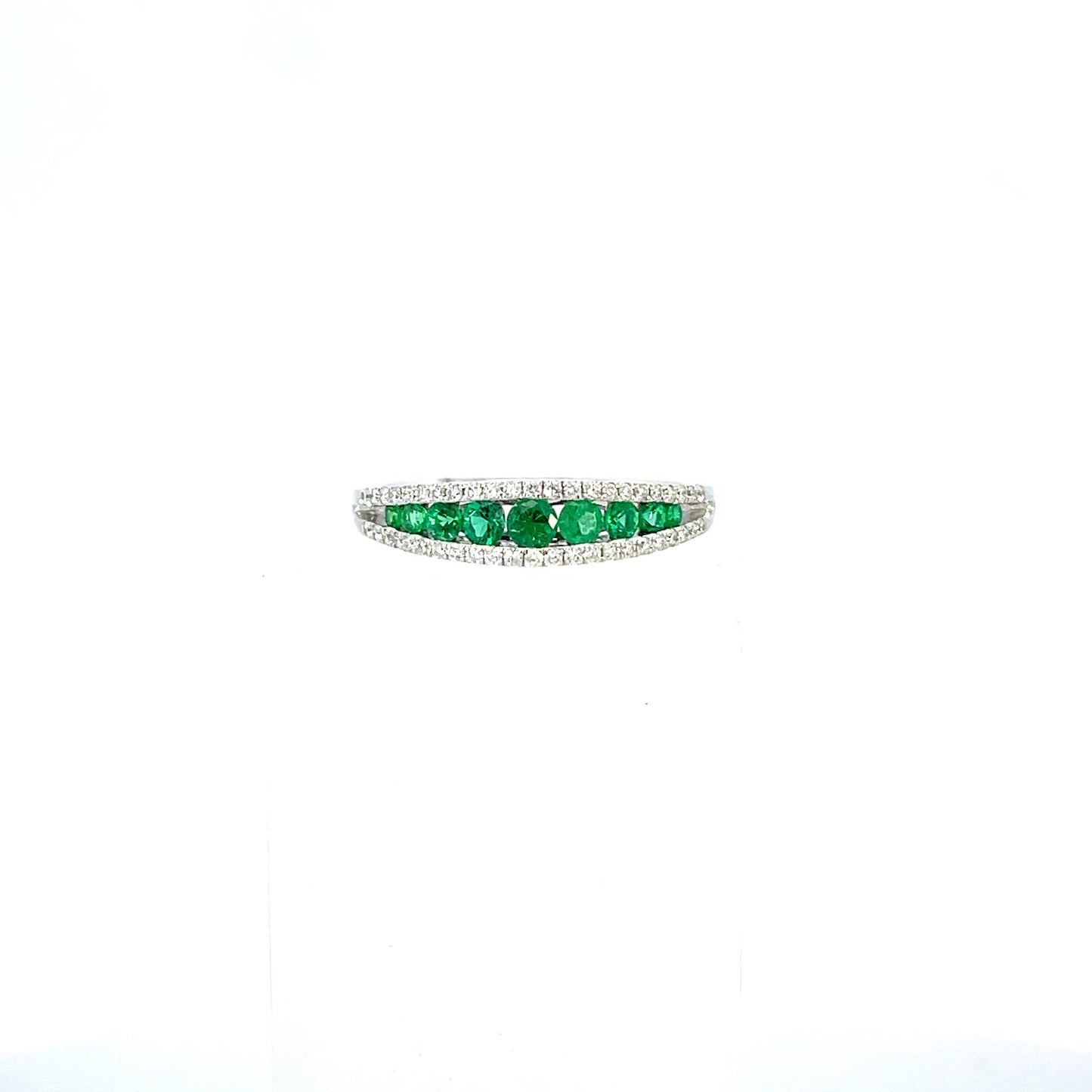 Emerald and Diamond band- J35642