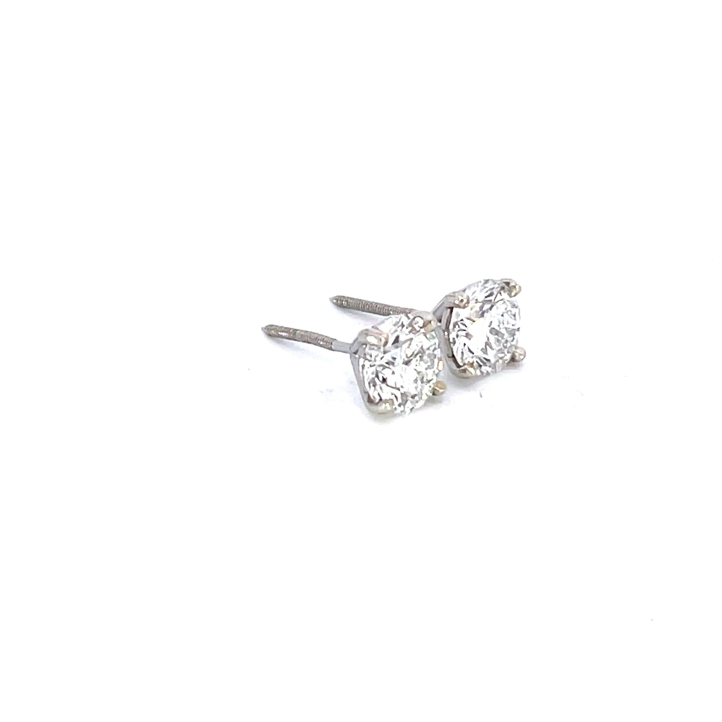 Diamond Stud Earrings-1.61 ct tw