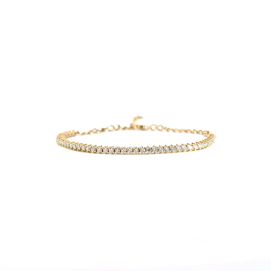 14K Yellow Gold - Diamond Bracelet - J35855