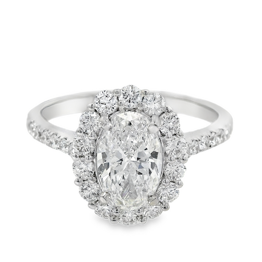 18K White Gold - Diamond Ring - J35931