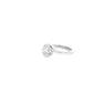 14kt White Gold Half Bezel Ring - J36002