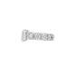 14K White gold ear cuff set with round brilliant diamonds - item J36011, ABC Jewelry Co
