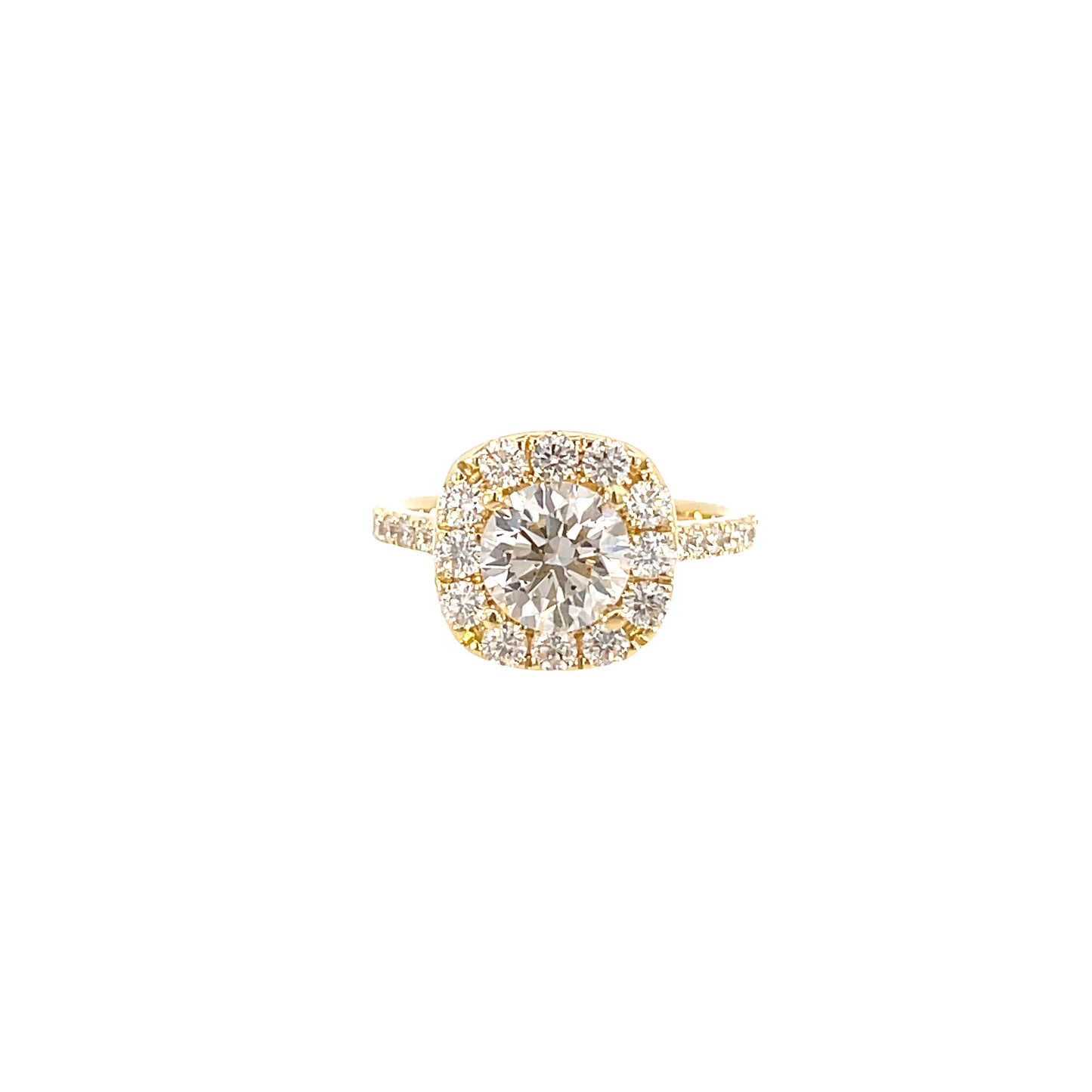 18KY Diamond Ring, GIA Certified-R92595G
