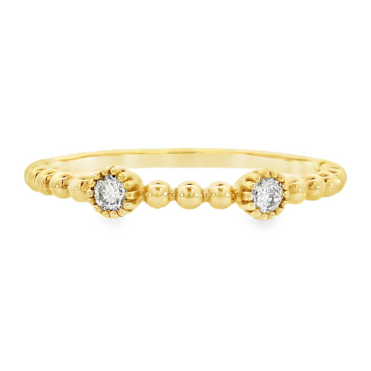 18K Yellow Gold - Ladies Fashion Band - J36141