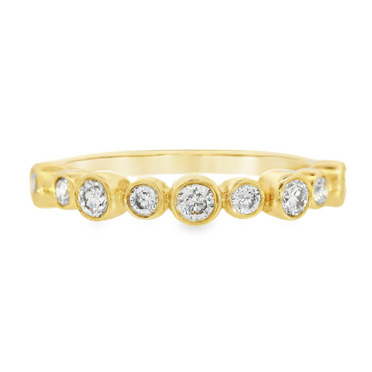 18K Yellow Gold - Ladies Fashion Band - J36144