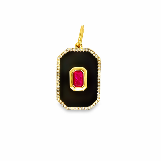 14KY Ruby Pendant