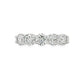 14K White gold 5-stone diamond band, each stone is GIA certified. Item J36289 - ABC Jewelry Co. 