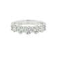 14K White gold 5-stone diamond band, each stone is GIA certified. Item J36289 - ABC Jewelry Co. 