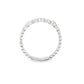 18K White gold band bezel set with blue sapphires and round brilliant diamonds. Item J36395 - ABC Jewelry Co. 