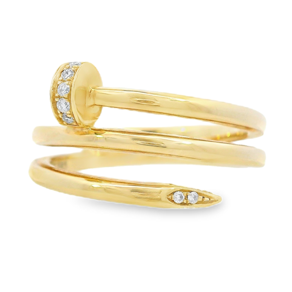 14K Yellow Gold - Diamond Fashion Band - J36405