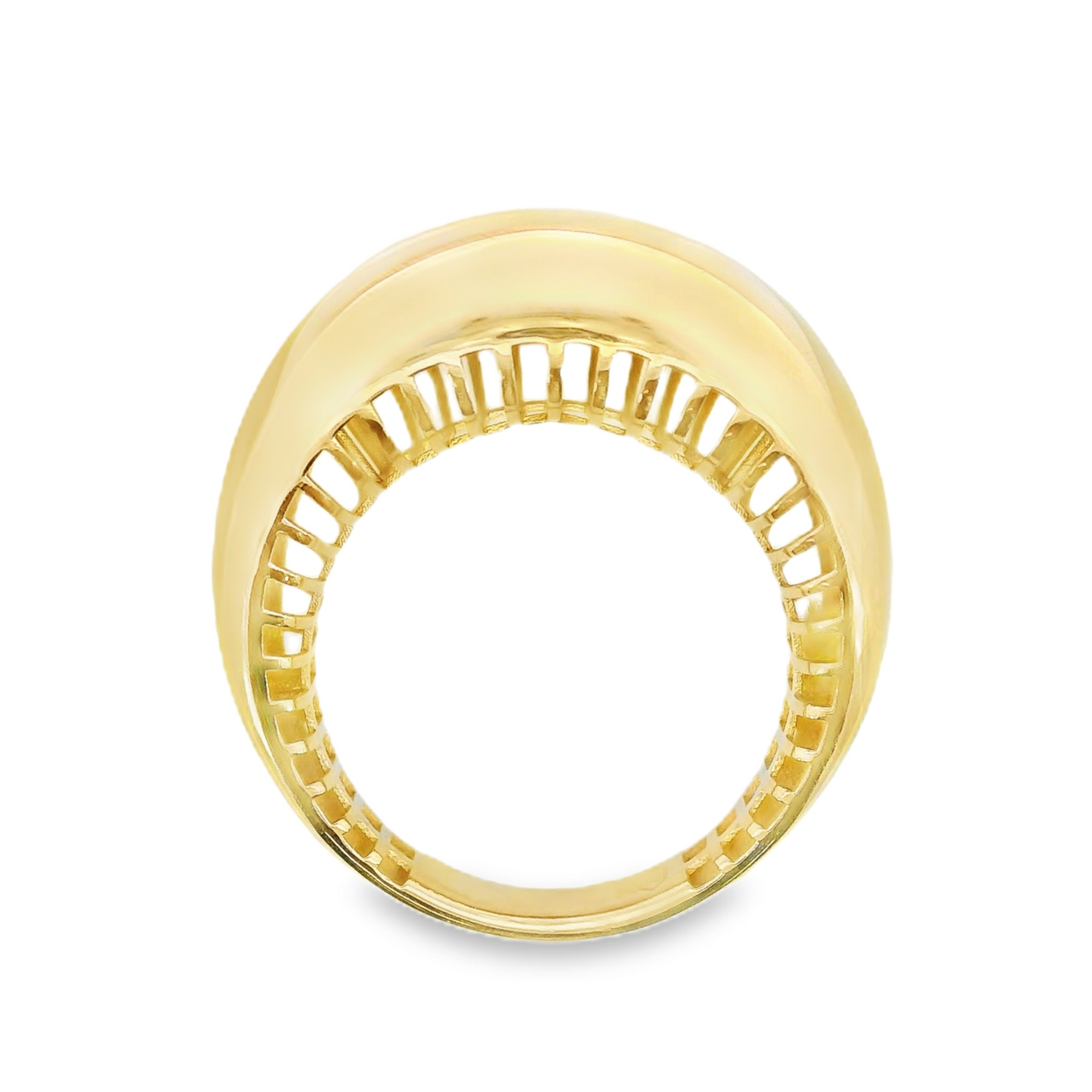 14K Yellow Gold - Dome Ring - J36431