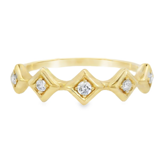 14K Yellow Gold - Diamond Fashion Band - J36469