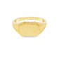 14K Yellow gold rectangular signet ring. Item J36509 - ABC Jewelry Co