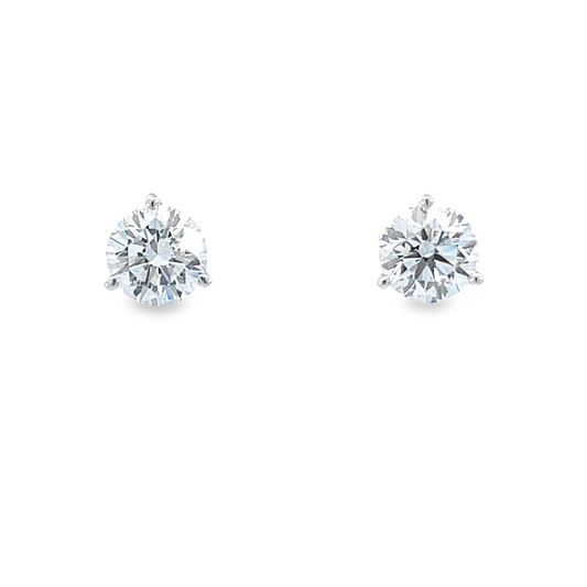 Diamond Stud Earrings-2.02 ct TW