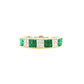Sq emerald & diamond band-j36725
