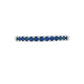 18K White gold band set with blue sapphires. Item J36901 - ABC Jewelry Co. 