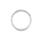 18K White gold band set with blue sapphires. Item J36901 - ABC Jewelry Co. 